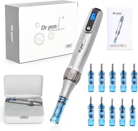 Dr. Pen M8S Wireless Microneedling Pen with 10 Cartridges 12/18/36 Pins