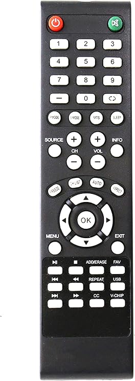 Replacement Remote Control Fit for Element LCD LED TV ELCFW328 ELCFW329 ELEFS191 ELEFS241 ELEFS321 ELEFT195 ELEFT281 ELEFT326 ELEFW195 ELEFW401A ELEFW5016 ELEFW408 ELEFW504A ELEFW605
