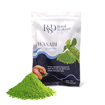 RSD Premium Wasabi Powder 200g (7 oz) Real Japanese Horseradish Root Powder for Sushi, Sashimi & Dipping - Hot Wasabi Powder Organic, Gluten-Free Japanese Seasoning