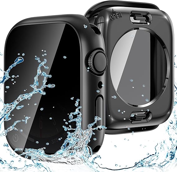 Goton Privacy Waterproof Case for Apple Watch 44mm Series 6/5/4/SE