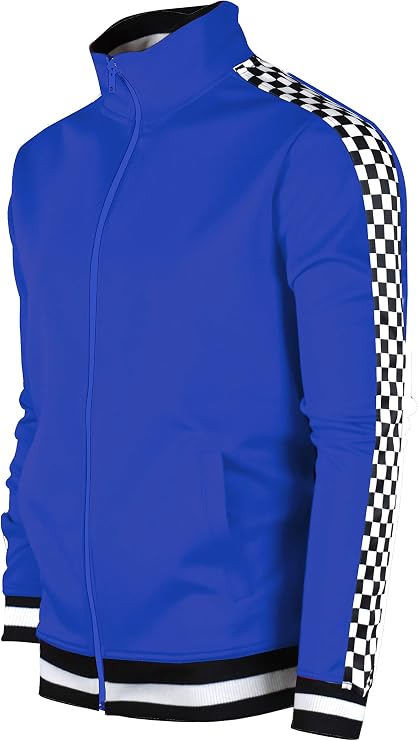 SCREENSHOT-TRACK JACKET Mens Urban Hip Hop Premium Track Jacket - Slim Fit Side Taping Sportswear Urbanwear Streetwear Top