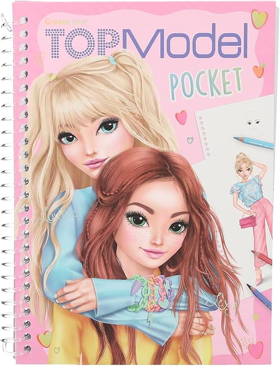 Depesche 13444 Create Your TOPModel Colouring Design Book - Pocket Size