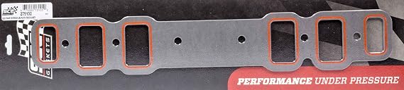 SCE Gaskets Intake Manifold Gasket, 0.062 in Thick, 1.5 x 2.575 in Rectangular Port, Composite, compatible with Oldsmobile V8, Pair