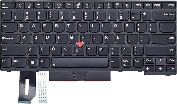 Replacement Keyboard for ThinkPad T480S T490 T495 E480 E490 E495 L380 L390 L480 L490 Series Laptop with Backlit US Layout