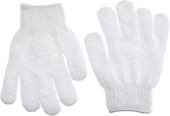 Exfoliating Bath Gloves, 2 count, (Pack of 2)