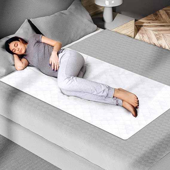 Epica Bed Pads Washable Waterproof Reusable, 500 Washes, 34" x 52", 1 Pack | Soft quilted waterproof design helps protect mattresses from leaks and stains while keeping beds clean and comfortable.