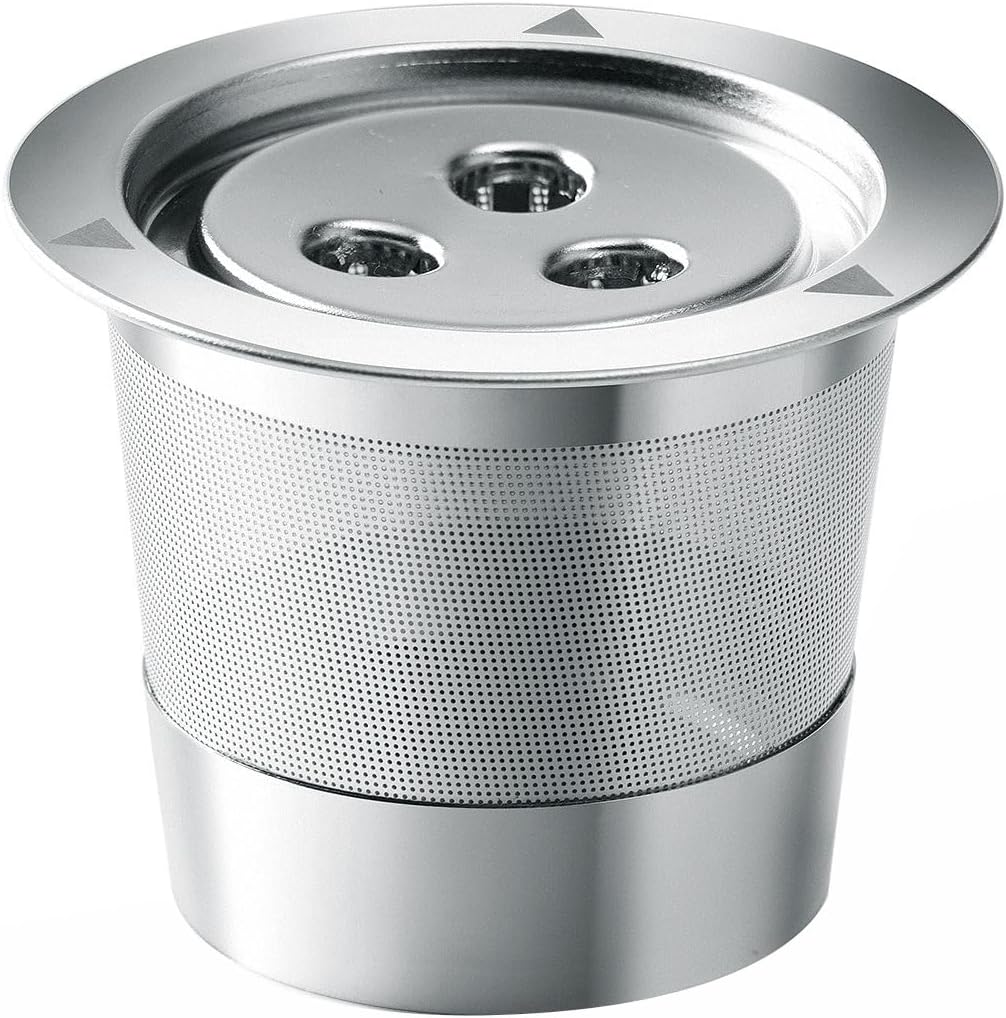 Stainless Steel Coffee Filter Cup Precision Hole Positioning Reusable K-Pod Ninja CFP201 CFP301 Dual Brew Pro Machines