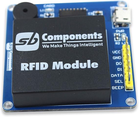 sb components RFID Breakout UART/USB 2.0 Interface Information ID Card Reader RFID Key Fob and Tag Reader for Raspberry Pi, Arduino, STM32, Beaglebone, etc.