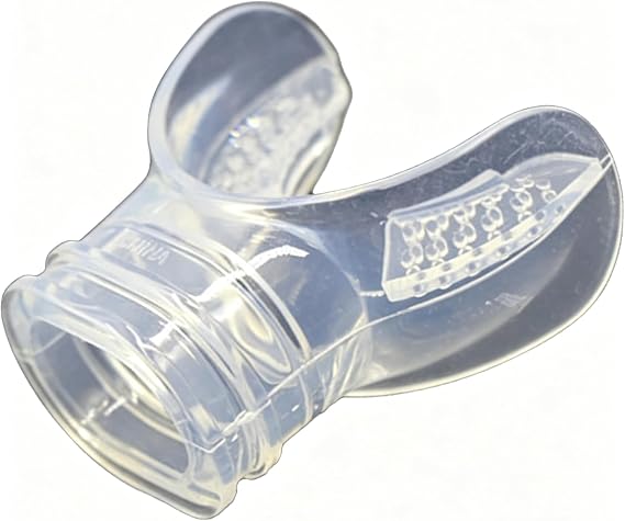 Jinshining Transparent Diving Silicone Long Replacement Mouthpiece Sports and Outdoors Replacement Mouthpiece for Snorkel,Diving and Snorkeling