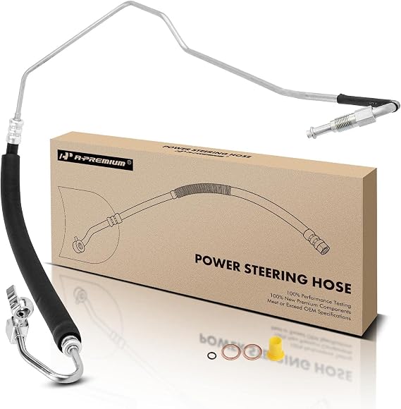 A-Premium Power Steering Pressure Hose Line Assembly | Compatible with Nissan 350Z 2003 2004 2005, V6 3.5L, Pump To Rack/Gear