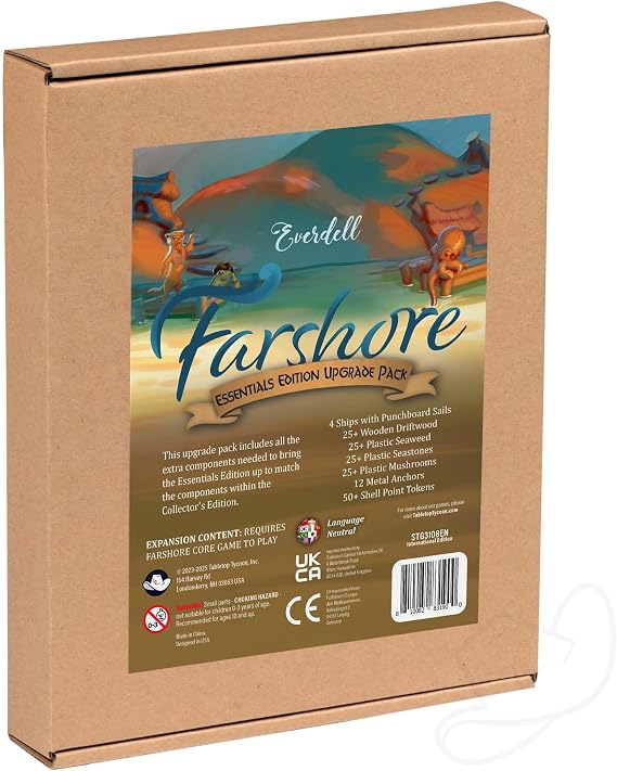 Starling Games Everdell Farshore Essentials Upgrade Pack, Solo Variant