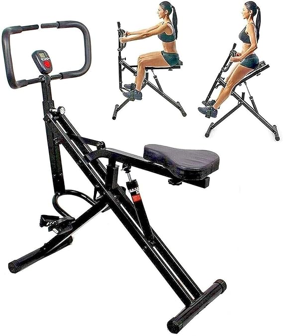 Power Rider AB Crunch Workout Fitness Exercise Muscle Cardio Trainer Fitness Horse Riding w Monito