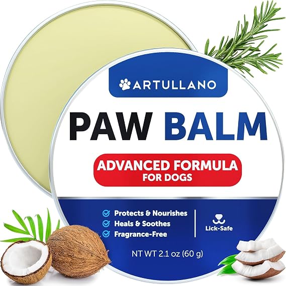 Dog Paw Balm & Snout Soother for Dogs - 2,1 OZ - Lick Safe - w/Coconut Oil