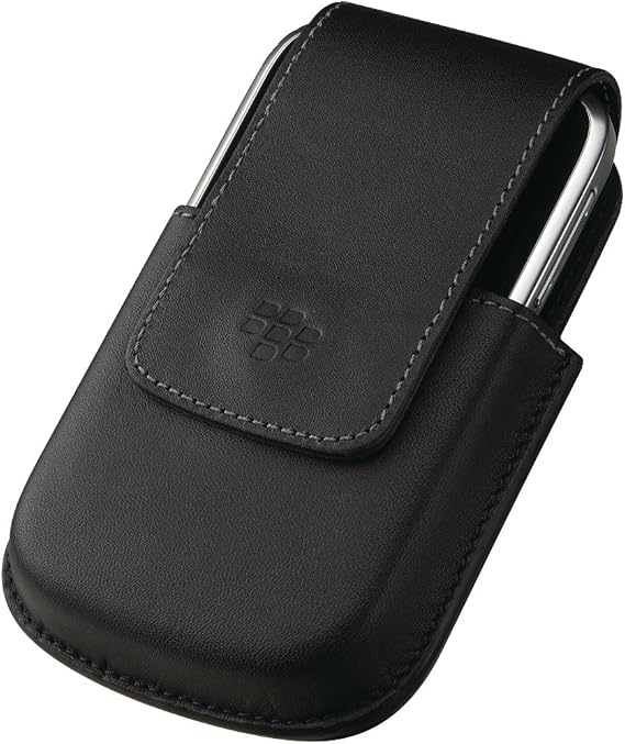 BlackBerry Bold 9000 レザースイベルホルスターブラック ワイヤレス電話アクセサリー