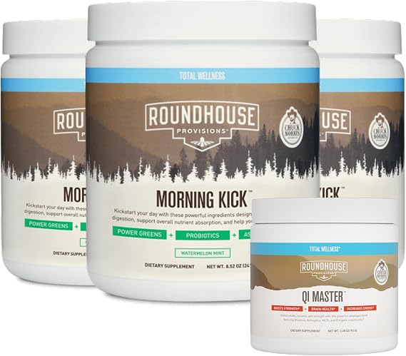 ROUNDHOUSE PROVISION Morning Kick and Qi Master Wellness Bundle