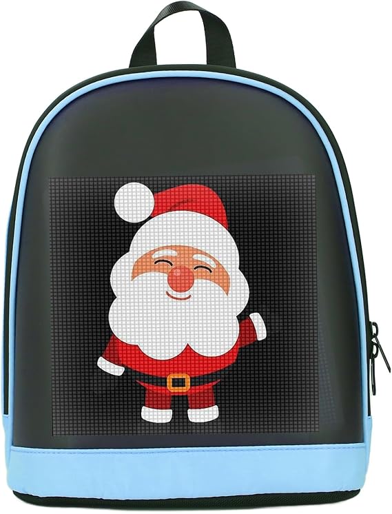 Sxhlseller LED Backpack, Programming Backpack with Full Colorful LED Display, DIY Fashion Backpack, LED Motorcycle Backpack App Control, Digital Backpack for Motorcycle Travel