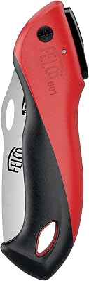 FELCO 601 Folding Pruning Saw Compact Pull-Stroke Saw for Gardening & Vineyard Use | Tree Branch Cutter | Folding Handsaw with Chrome-Plated 4.7 Blade, Non-Slip Handle, Blade Lock, Swiss Precision