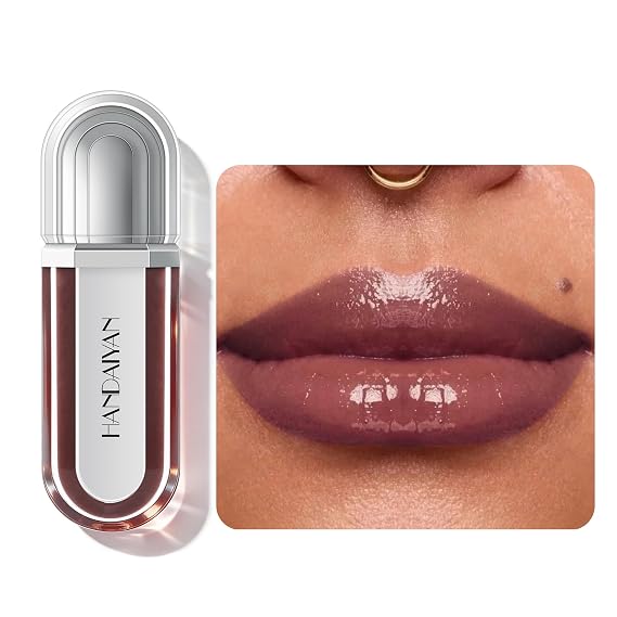 3D Hydra Lip Gloss Plumping & Hydrating, High Shine Glassy Finish, Non-Sticky Moisturizing Lip Gloss with Ginger Extract, Volumizing Lip Makeup for Fuller Looking Lips (#06 Plum Nightfall)