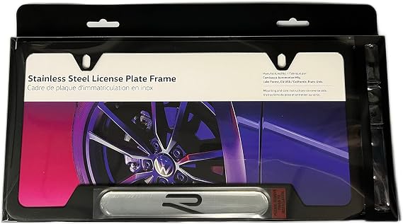 Volkswagen Genuine License Plate frame R logo (new) 5H0-071-801