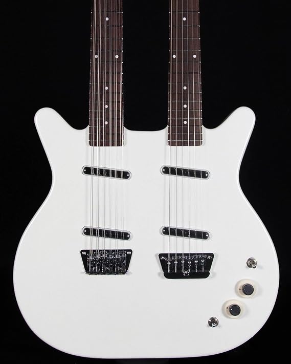 Danelectro Doubleneck Electric Guitar - White Pearl