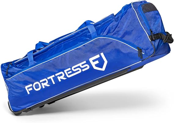 FORTRESS Original Wheelie Cricket Bag - Heavy duty wheels | Maximum Strength & Durability