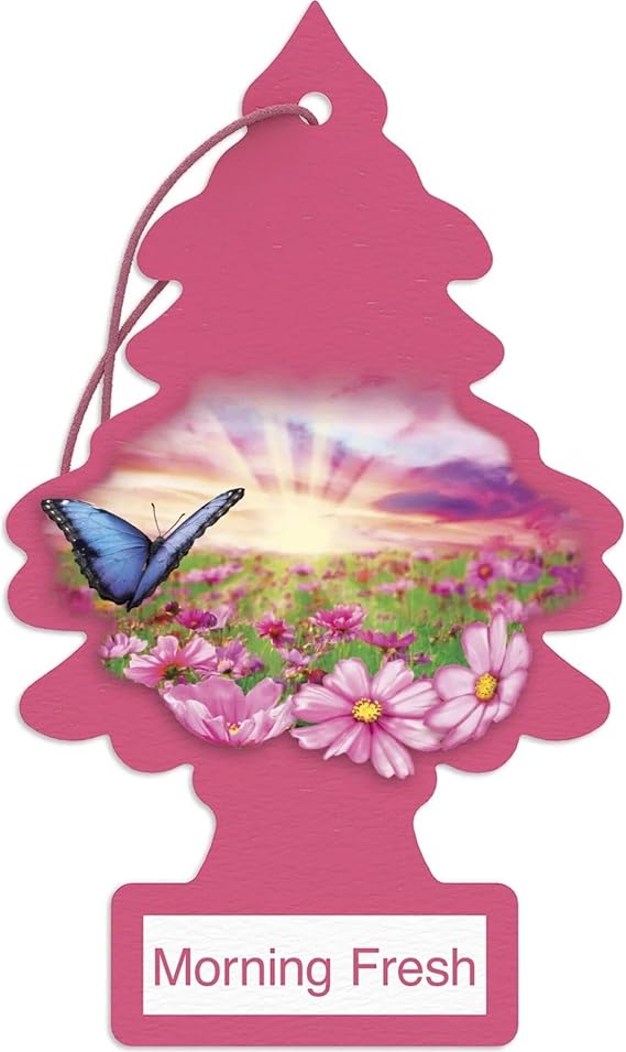 LITTLE TREES Car Air Freshener | Hanging Paper Tree for Home or Car | Morning Fresh | 24 Pack