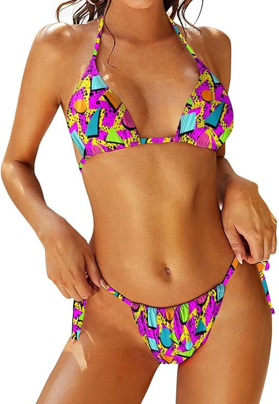 Bikini Set for Women Two Piece Swimsuit Sexy Swimwear Halter String Triangle Bikini Sets