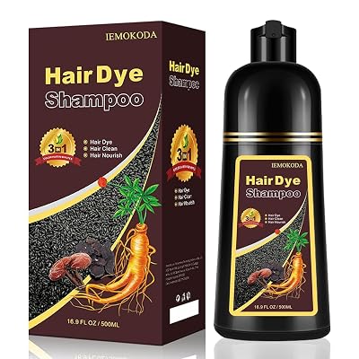 Brown Hair Dye Shampoo, Hair Color Shampoo for Women Men, Long Lasting Brown Hair Dye, Champu Para Pintar el Cabello, Colors in Minutes, Easy to Use, 16.90 Fl