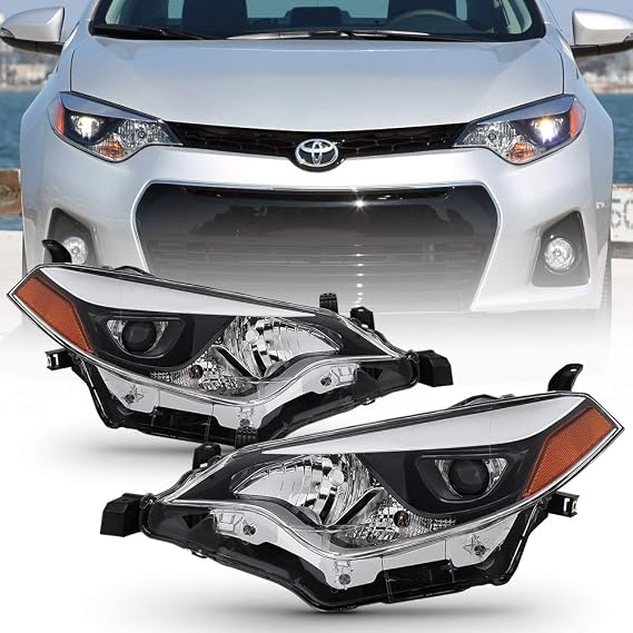 ACANII - For 2014-2016 Toyota Corolla LED Headlights Headlamp Aftermarket Driver + Passenger Side