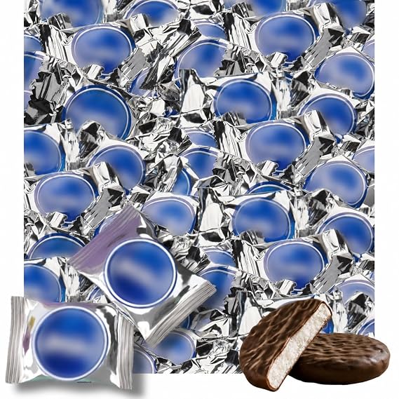 Yorkers Peppermint Patties Dark Chocolate Mint Candy, Bulk Chocolate Cool Mint Candy Pack Individually Wrapped 2lb (60 Pieces) - Perfect for Parties, Birthday, Thanksgiving and Holidays.