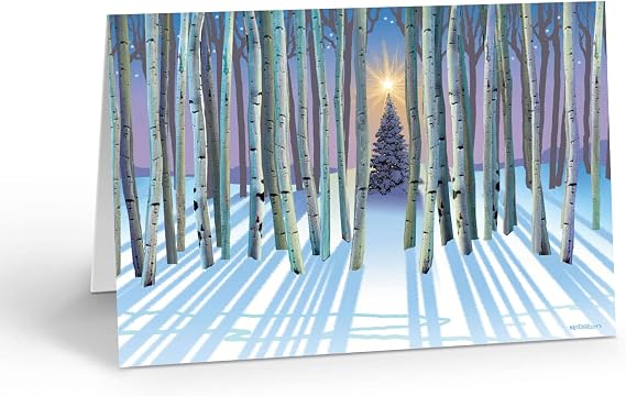 Stonehouse Collection Forest Christmas Tree Cards