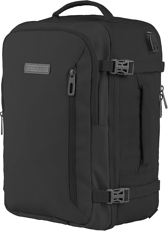 Ryanair Hand Luggage 40 x 20 x 25 cm Bag Travel Backpack Hand Luggage Aeroplane Travel Backpack Black