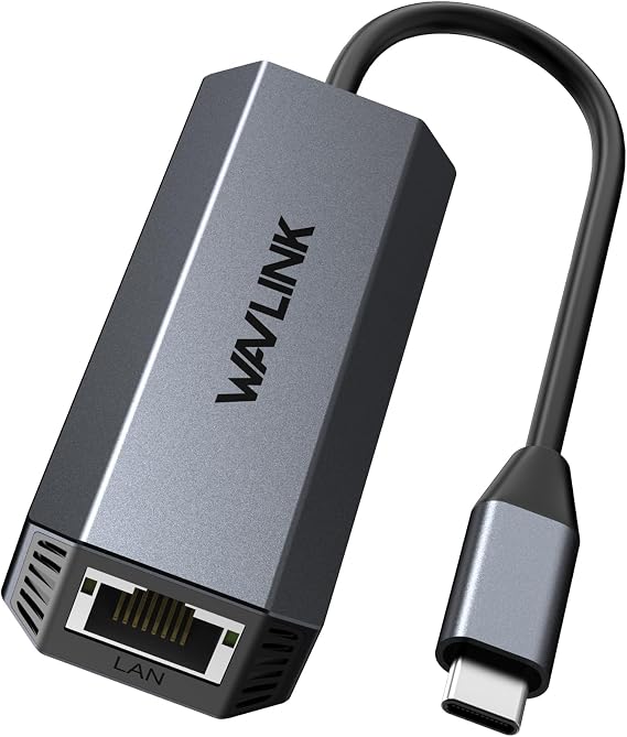 WAVLINK 5Gbps USB C to Ethernet Adapter | USB Type-C to RJ45 Gigabit LAN Ethernet Network Adapter for Windows, Mac OS, iPad OS and More