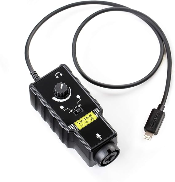 Saramonic SmartRig Di |Professional Lightning Audio Interface with XLR & 1/4" Inputs for iPhone & iPad