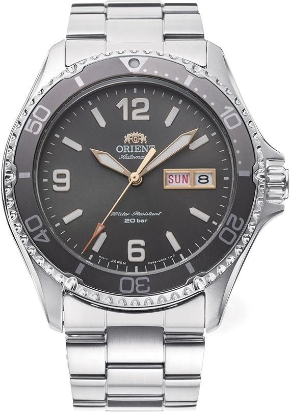 ORIENT Kamasu/Mako III Men's Automatic Manual Winding Sports Steel or Silicone Divers' Watch with Screw Crown and Sapphire Crystal