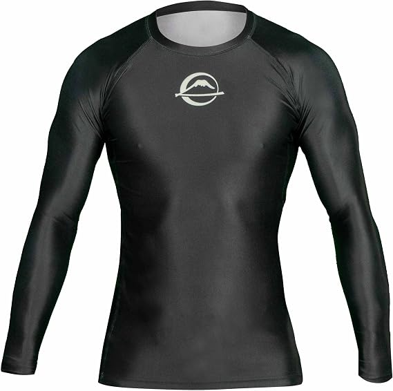 FUJI Baseline Ranked Long Sleeve Jiu Jitsu Rashguard, BJJ Rashguard for Men and Women