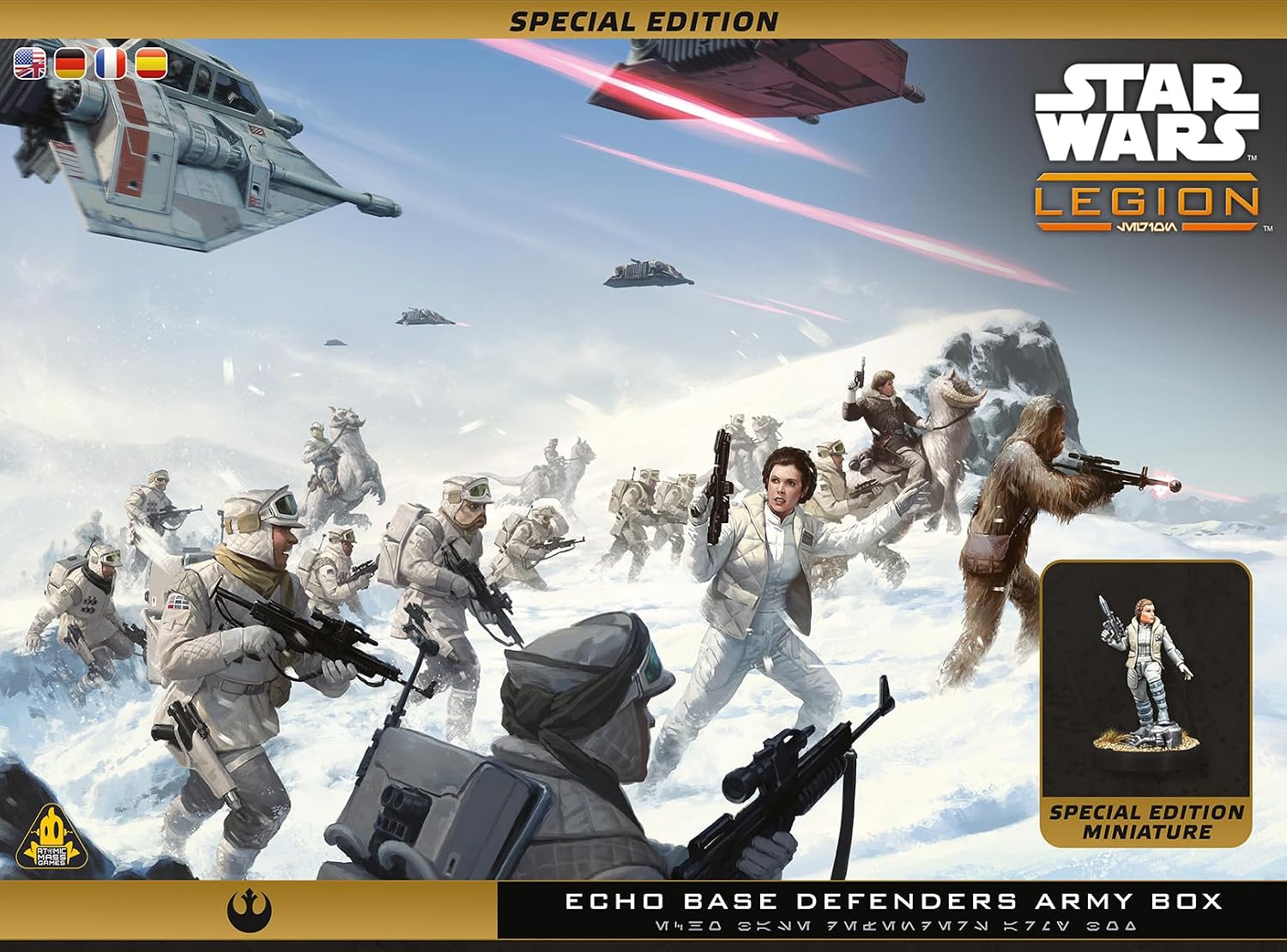 Asmodee | スターウォーズ:レギオン – エコーベースディフェンダー スペシャルエディション アーミーボックス | ミニチュアゲーム | 対象年齢14歳以上 | 2人用 | プレイ時間90分