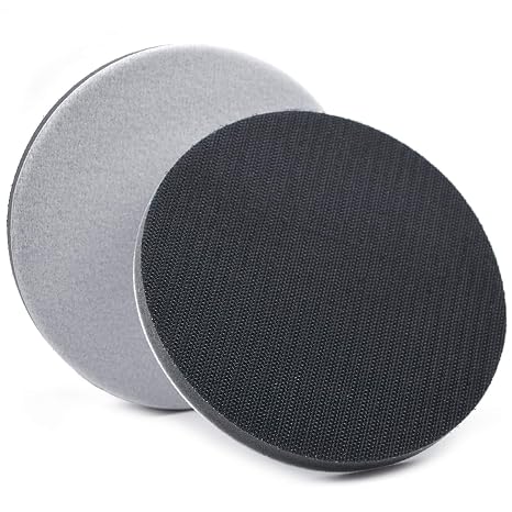 POLIWELL 6 Inch Interface Pad 2 Pack Hook and Loop Soft Sponge