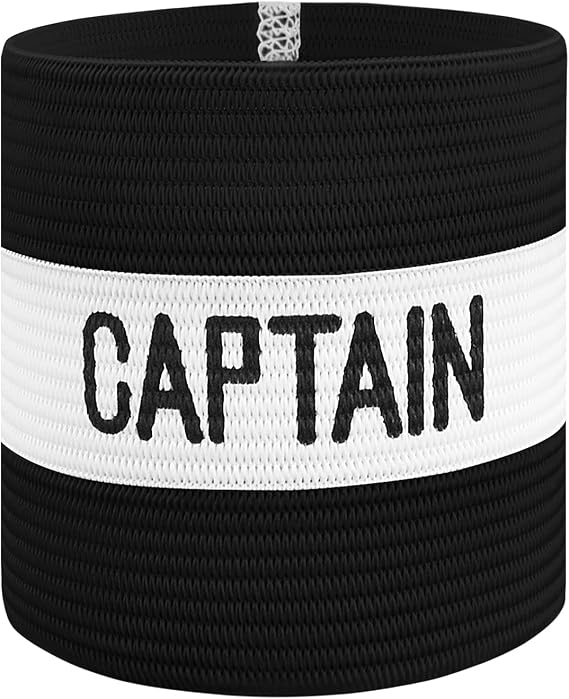 Classic Captain's Armband for Soccer Training, Adults & Youths Elastic Arm Band Captain Armbands Team Sports Accessories