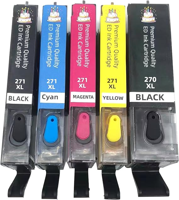 270 271 XL Refill Ink Cartridges Compatible for Pixma 5720 MG5721 MG5722 | Ink Cartridges Replacement for Canon PGI 270XL for Pixma MG7720 TS9020 MG6821 TS6020 MG6820 MG5720 TS8020 MG5722 TS5020