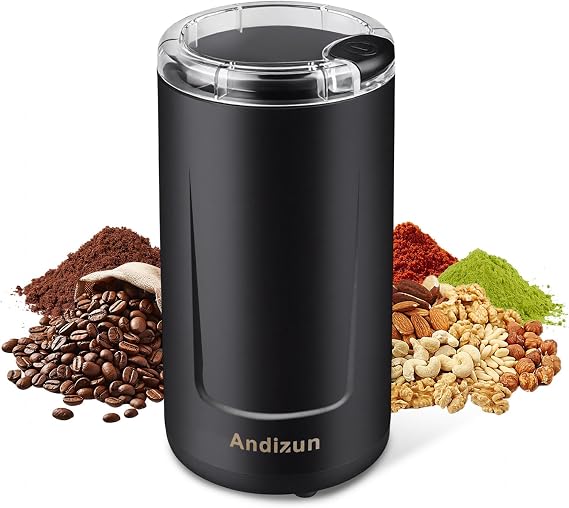 Electric Coffee Grinder, 350W Coffee Beans Grinder, Black