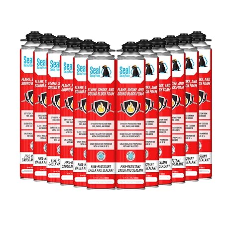 Seal Spray Fire/Flame, Smoke, and Sound Block 23.4oz Gun Foam - Case of 12