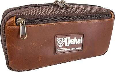 Cashel Pommel Saddle Bag with Distressed Leather, Small