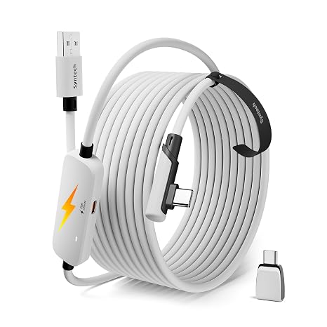 Syntech 16FT VR Link Cable with USB 3.0 to C Adapter for Meta Quest 3S/3/2