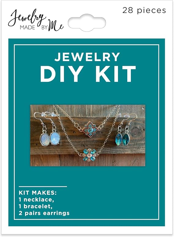 DIY Necklace, Bracelet, and Earring Kit | DIY Jewelry Gift Set | at Home Jewelry Crafting | Birthday, Christmas Gifts & Stocking Stuffers | Jewelry Made By Me