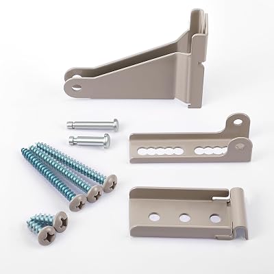 Dreyoo Storm Door Closer Kit Compatible with AndersenEmcoLarson40201Pella, Screen Door Closer Replacement Parts with Brackets, Mounting Screws and Pins Beige