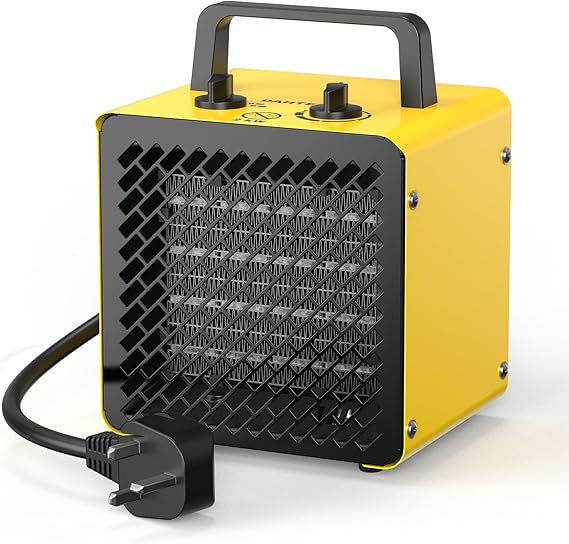 DAHTEC 2000 W Portable Ceramic Fan Heater Electric Heater with Thermostat [Energy Class A]