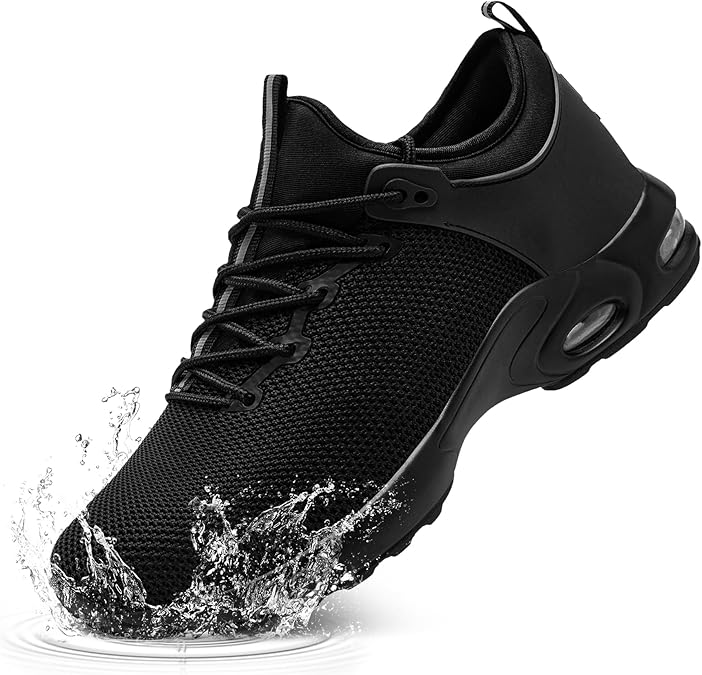 LARNMERN Safety Trainers Men Waterproof Steel Toe Cap Shoes