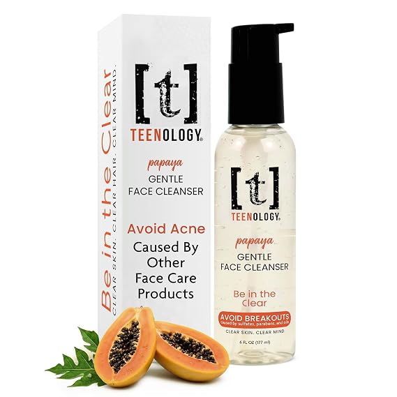 Teenology Teen Face Wash Avoid Acne Breakouts, Sulfate & Paraben Free