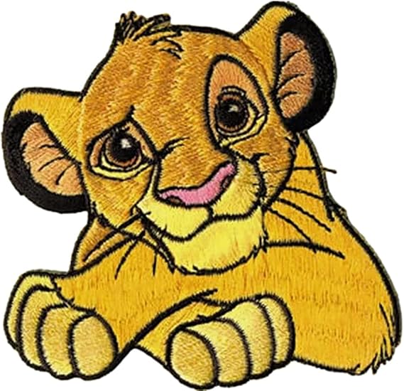 Simba Crossed Paws 3 Inches Tall Embroidered Patch